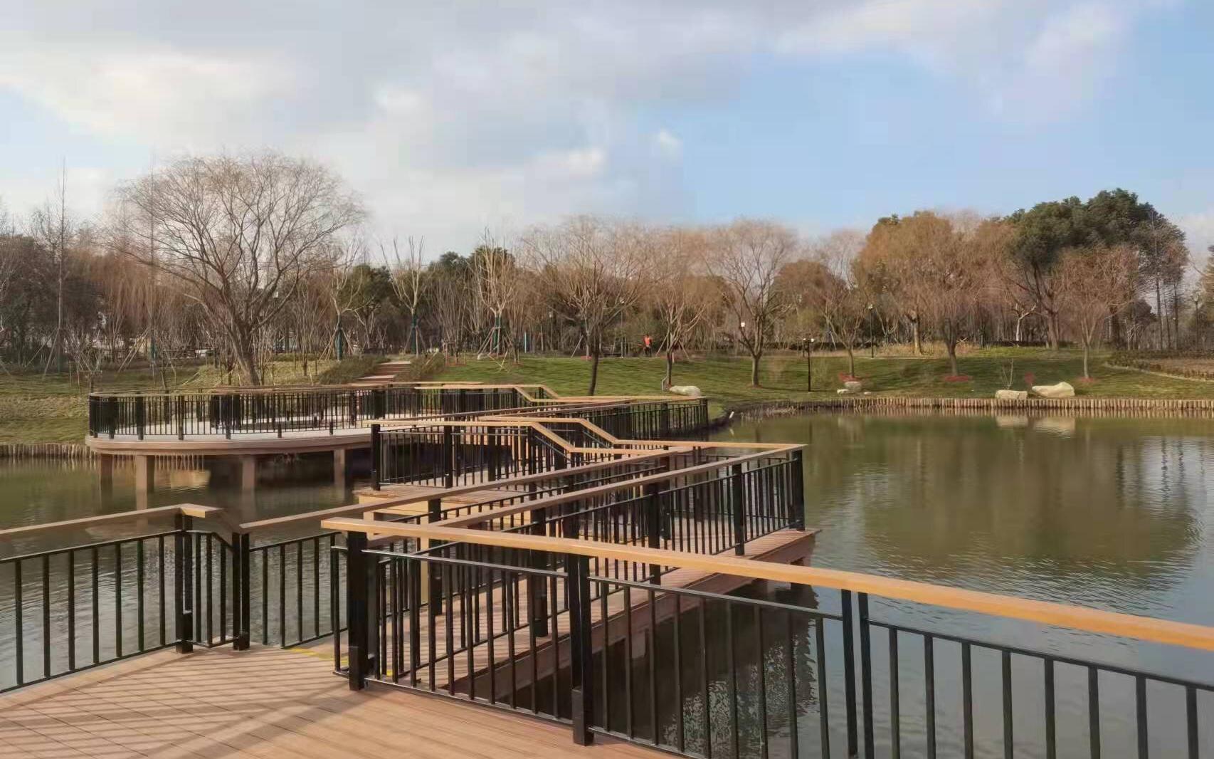 新年迎来好景色港城公园改建工程竣工