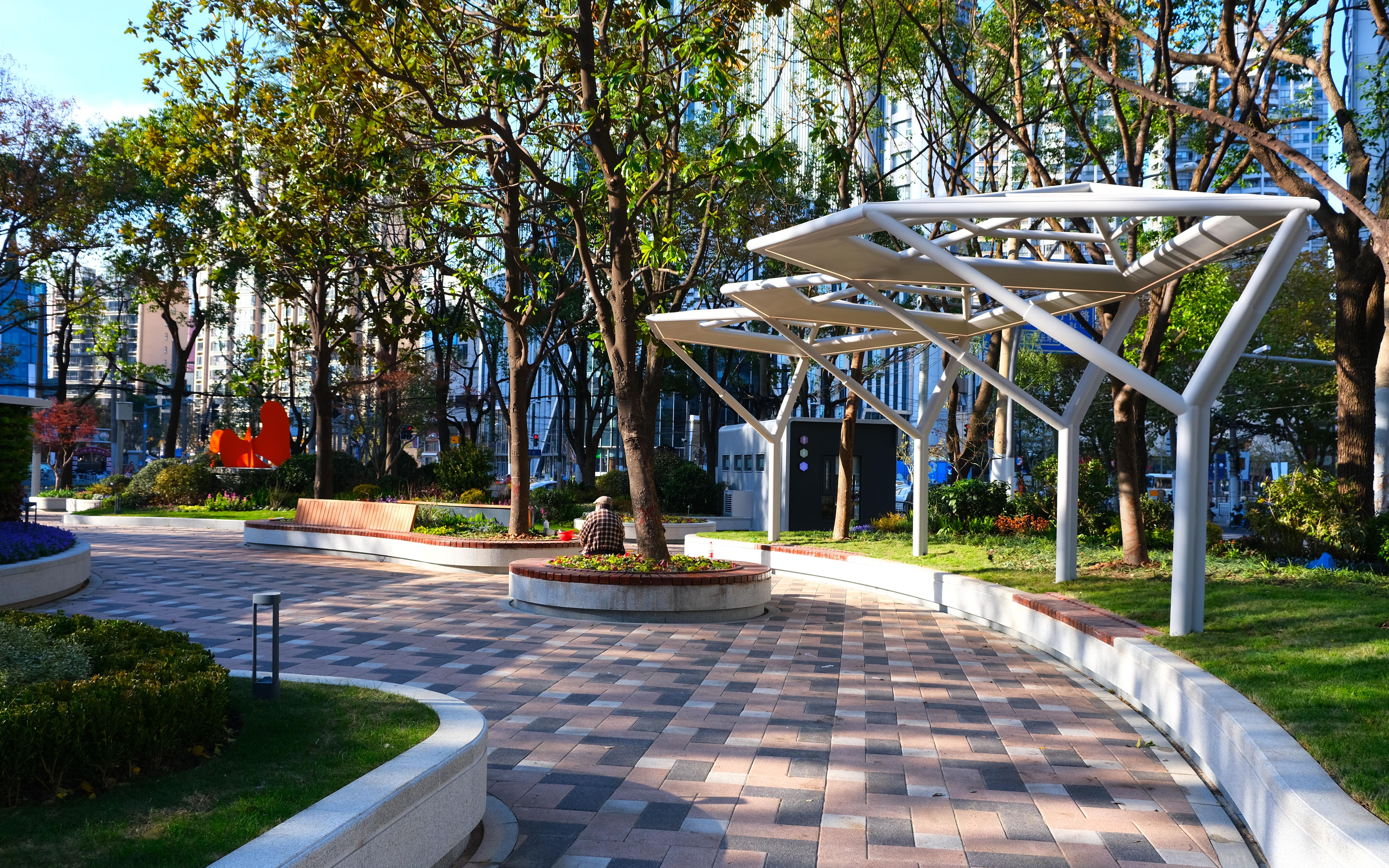 如约而至曹家渡绿岛口袋公园开放